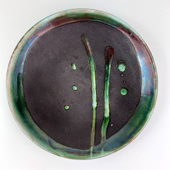 Studio Pottery Other - Tony Evans Raku Studio Pottery Bowl Vase  Centerpiece #224